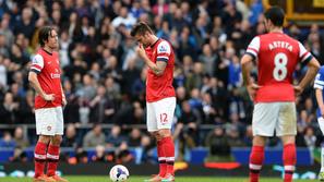 Rosicky Giroud Arteta Everton Arsenal EPL