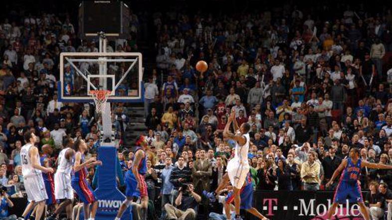 Rashard Lewis je takole zadel ob zvoku sirene.