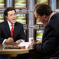 Colbert, ki je nekoč navduševal pri Daily Showu Jona Stewarta, je v nedeljo nasm