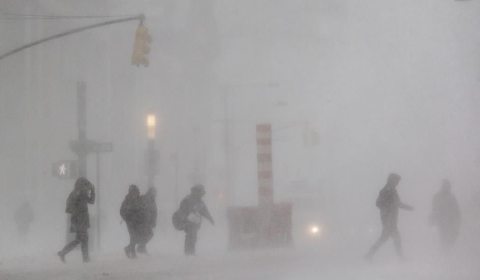 Zima, Snežna nevihta v ZDA