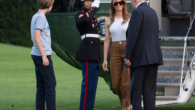 donald, melania, barron trump