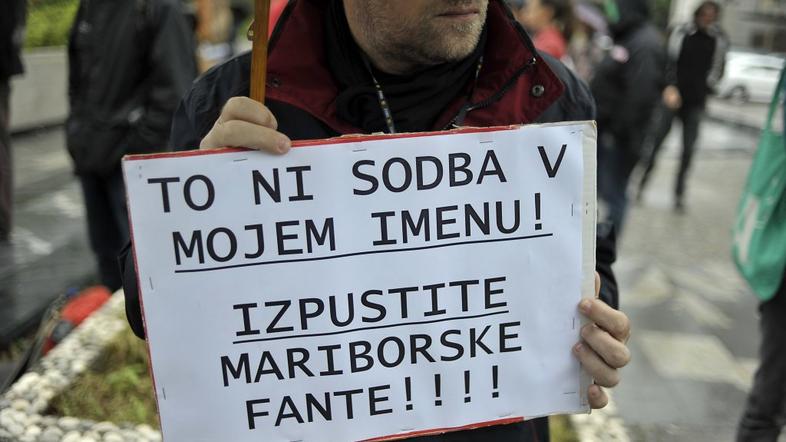 Protest v podporo protestnikom