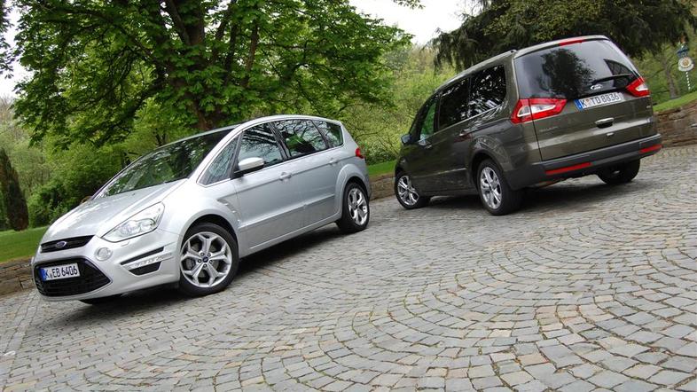 Ford S-max in galaxy med prvimi predstavljata Fordov dvolitrski štirivaljni napr