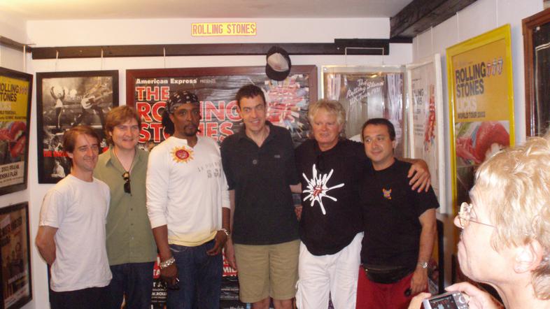 Muzej Stonesov je obiskal tudi spremljevalni bend Rollingov: Tim Ries (saksofon)