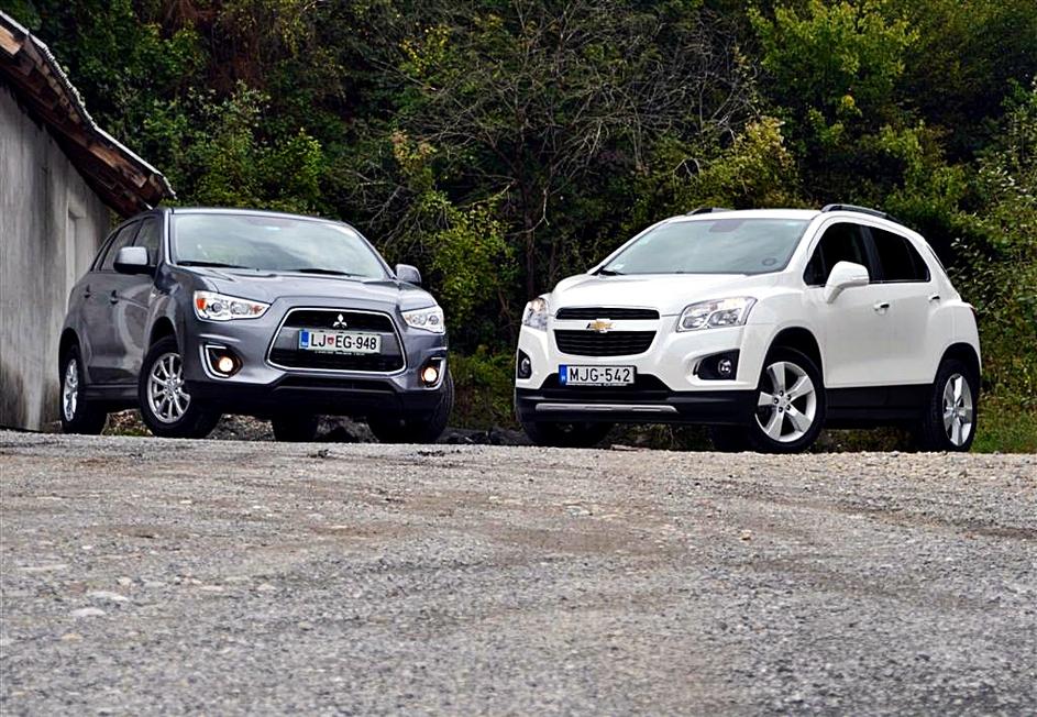 Mitsubishi ASX in Chevrolet trax