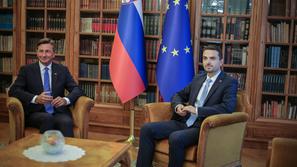 Borut Pahor, predsednik republike, in Matej Tonin, predsednik državnega zbora