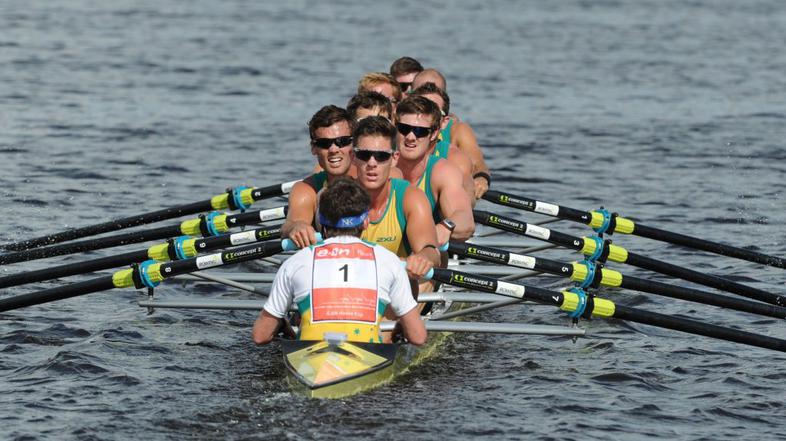 josh booth avstralija veslač osmerec jezero