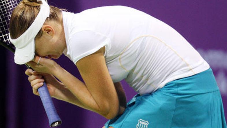 Vera Zvonareva kar ni mogla verjeti, kaj ji je uspelo.