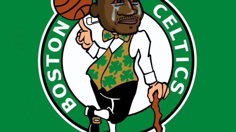 Air Jordan jokajoč obraz Celtics