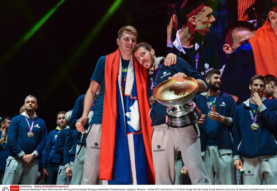 Luka Dončić in Goran Dragić | Avtor: Profimedia