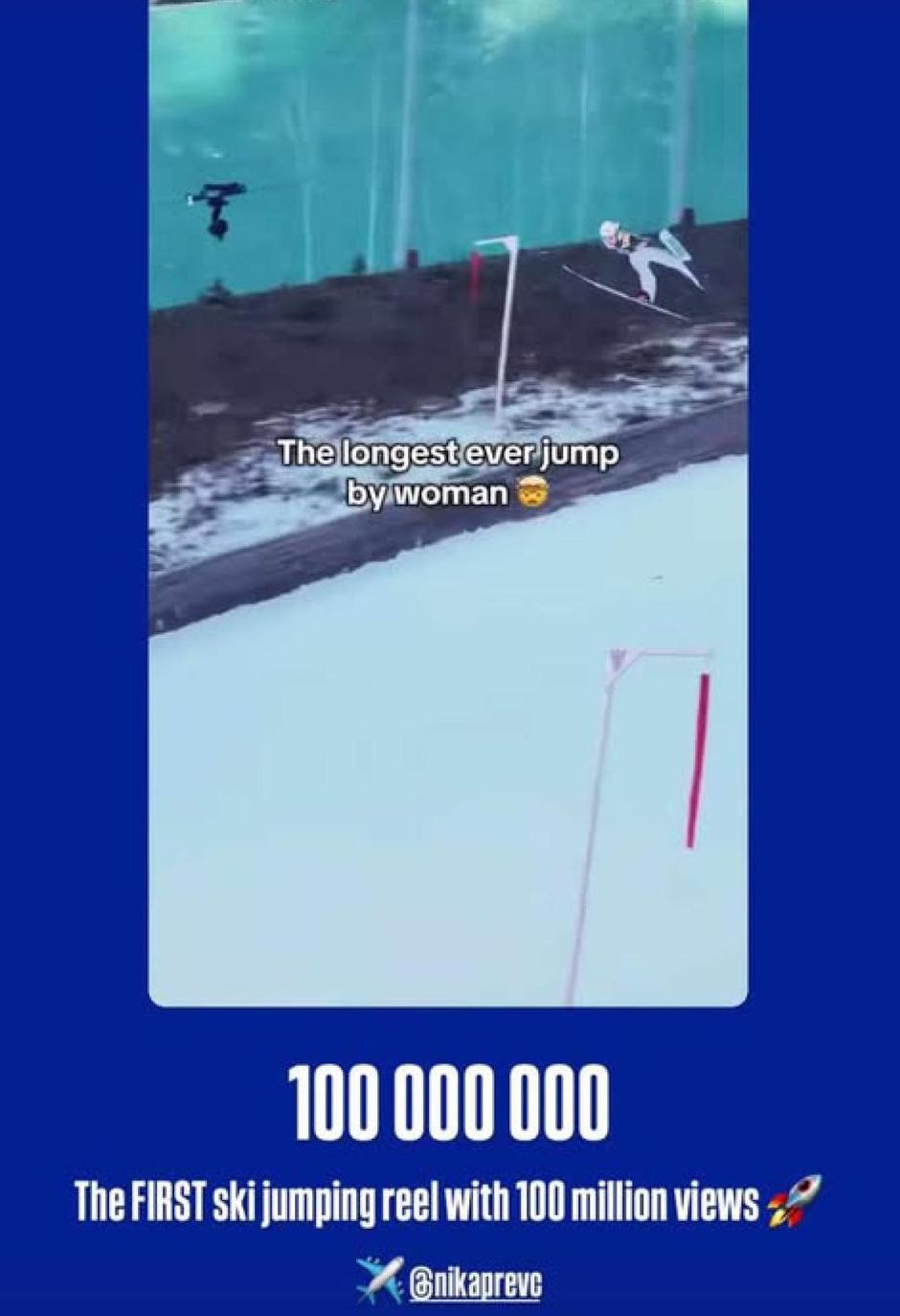 Objava FIS o rekordu Nike Prevc | Avtor: Instagram