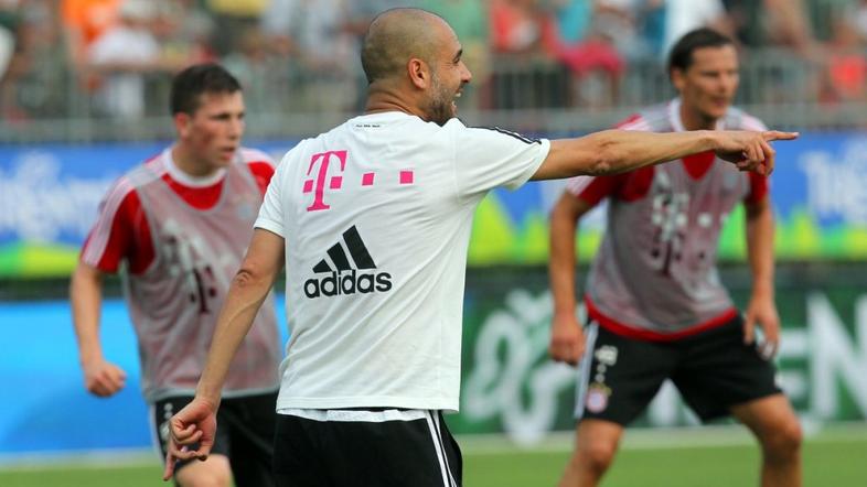 Guardiola Bayern trening priprave Trentino