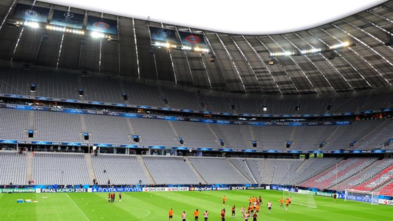 Allianz Arena Chelsea Bayern München Liga prvakov finale trening