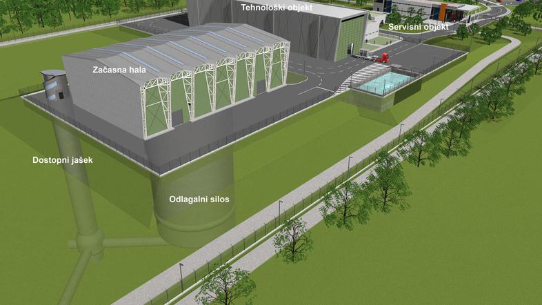 Takole bo videti odlagališče nizko in srednje radioaktivnih odpadkov v krški Vrb