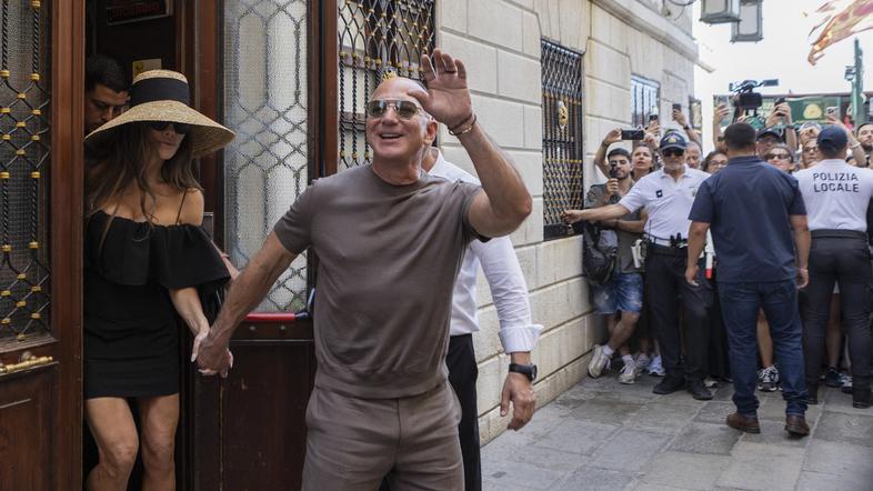 Poroka Jeffa Bezosa v Benetkah