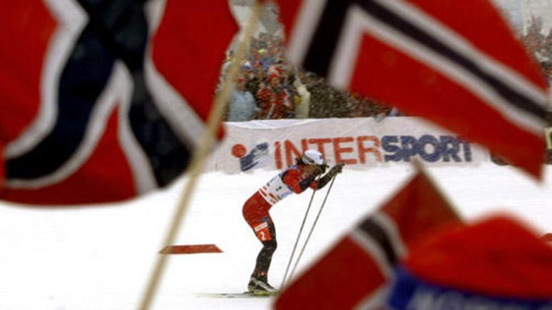 Marit Björgen je kot zadnja v norveški štafeti prispevala velik delež k zmagi v 