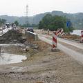 Takole je med rekonstrukcijo videti državna cesta Sevnica–Krško, uradno imenovan