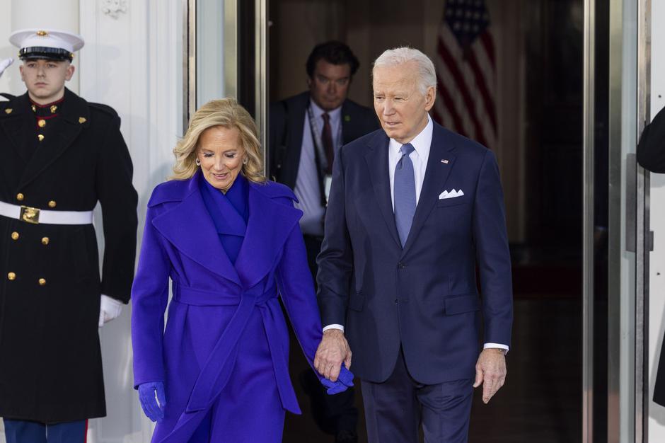 Joe in Jill Biden na Trumpovi inavguraciji | Avtor: Profimedia