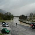 Cesta Tolmin - Nova Gorica je pod vodo