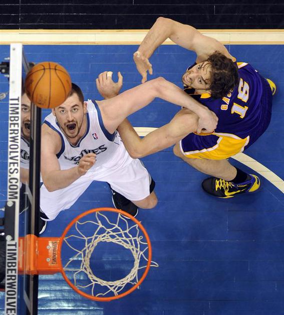 Kevin Love in Pau Gasol