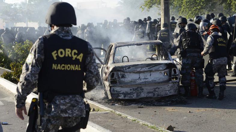 Brazilija, protest, tekma