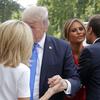 Donald Trump, Emmanuel Macron, Melania