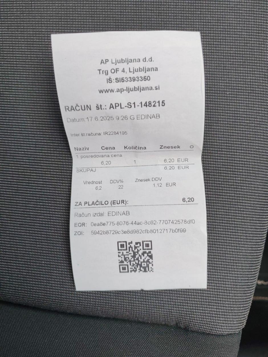 račun cena vozovnice | Avtor: Bralec