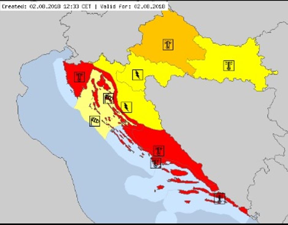 opozorilo alarm vreme | Avtor: Meteoalarm