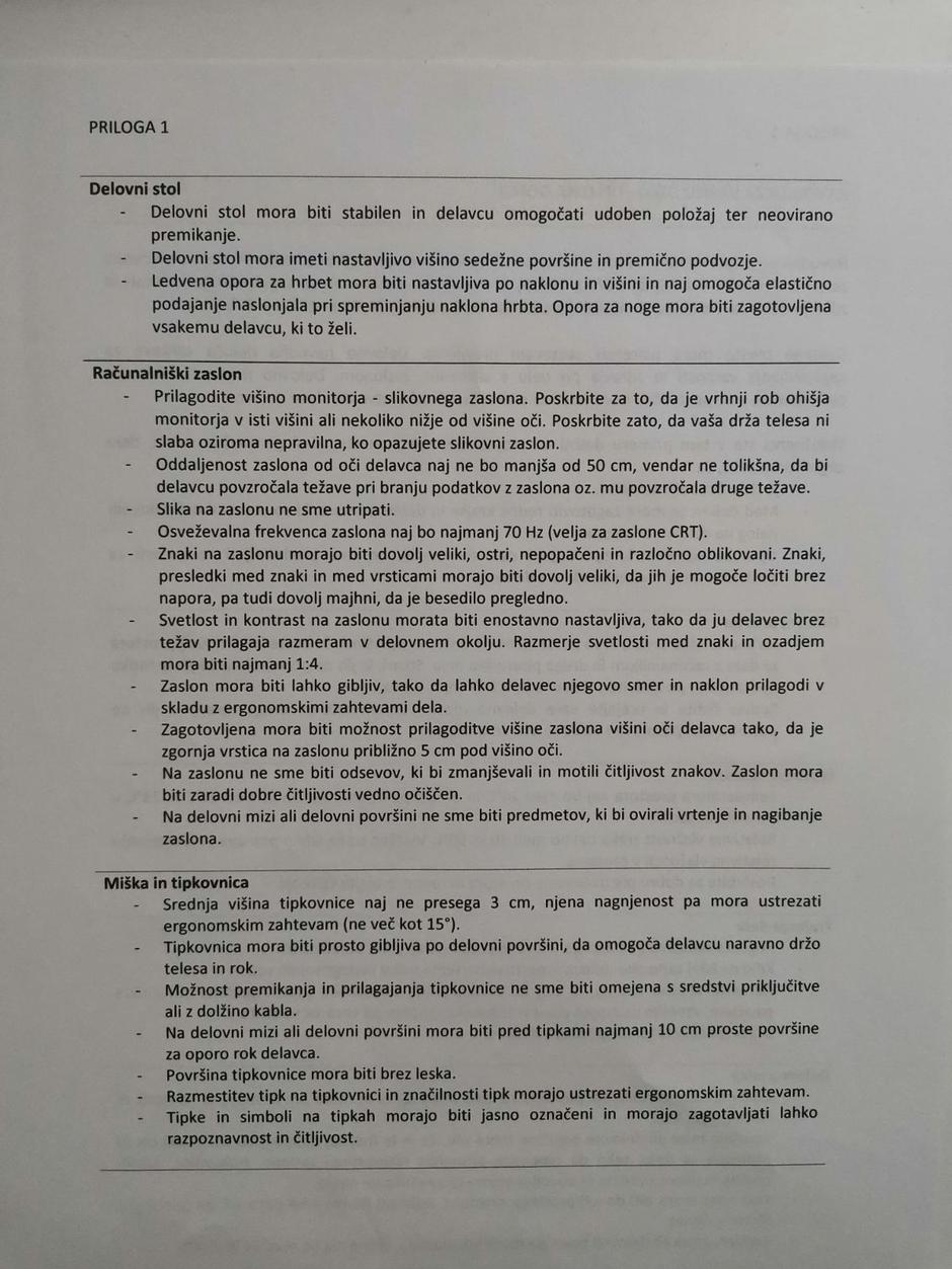 Zahteve za delo od doma | Avtor: Bralka