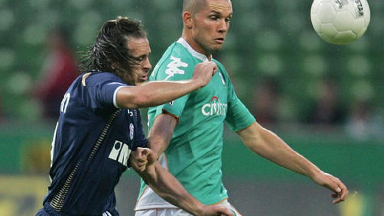 Boško Balaban (v modrem dresu) v Domžalah ne bo igral.