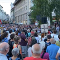 Protest na Prešernovem trgu