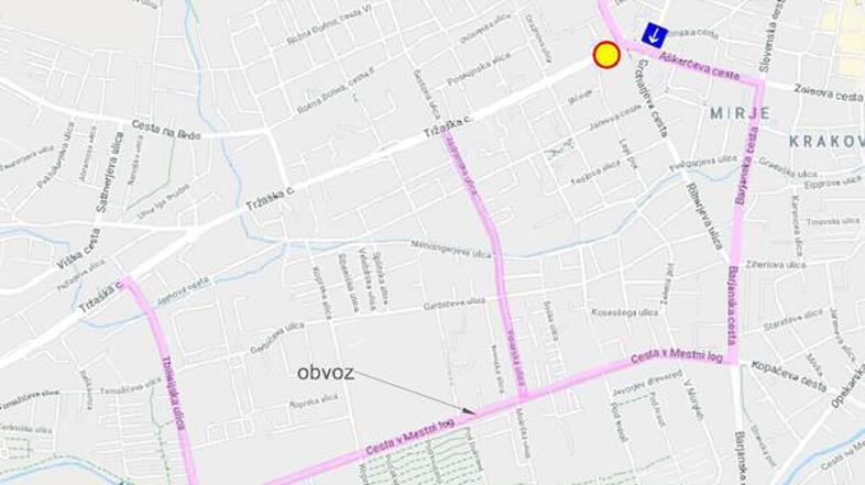 Popolna zapora ceste