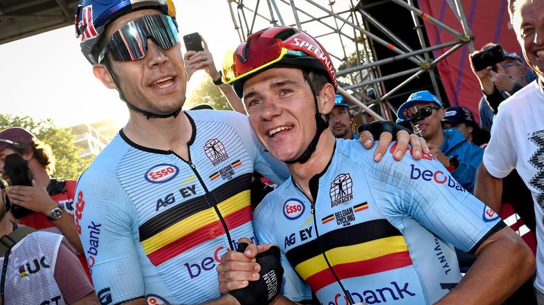 Wout van Aert in Remco Evenepoel