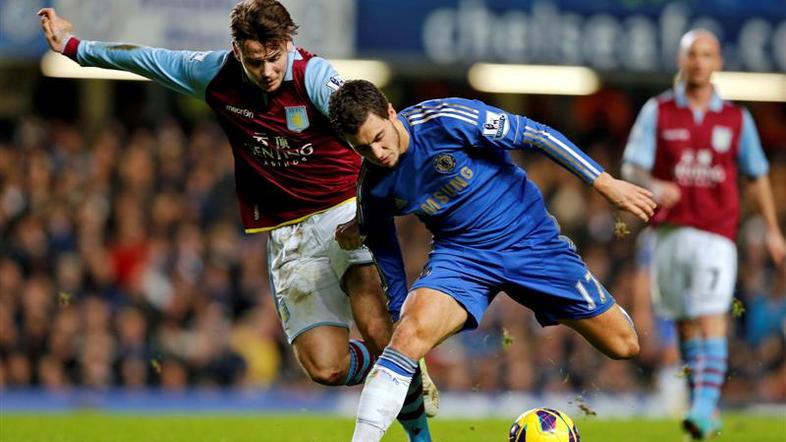 premier league chelsea aston villa hazard herd