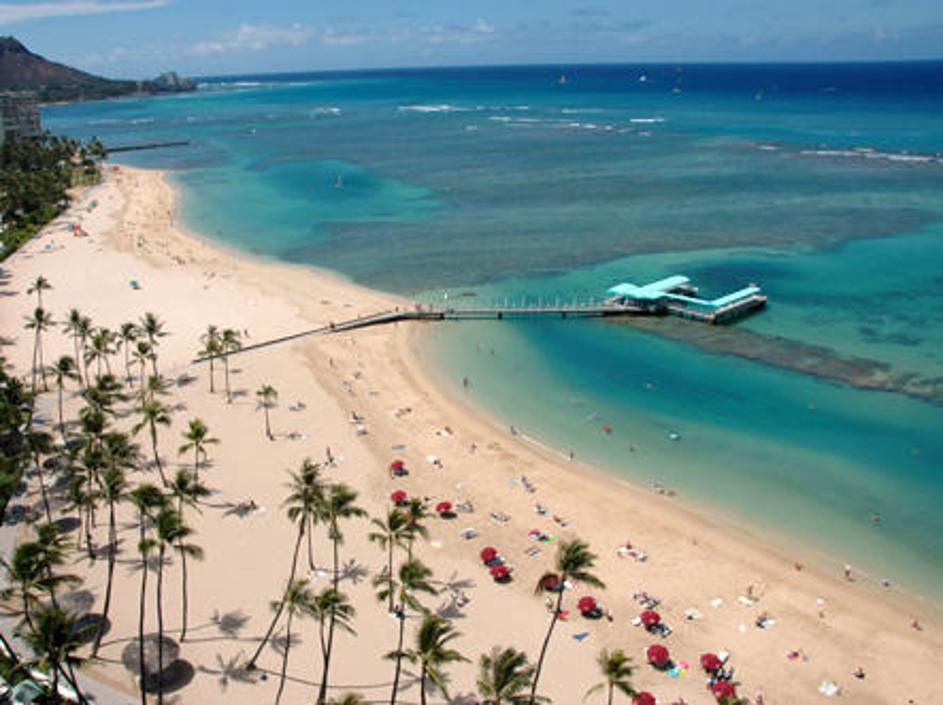 Kahanamoku Beach, Waikiki, Oahu, Havaji