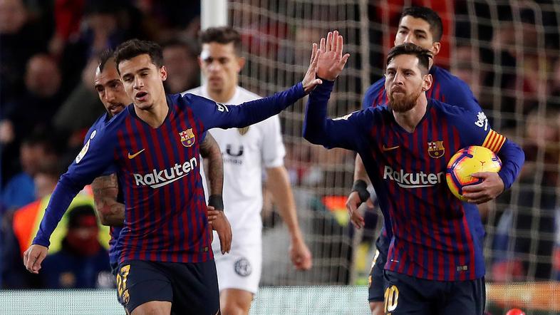 Coutinho Messi Barcelona Valencia