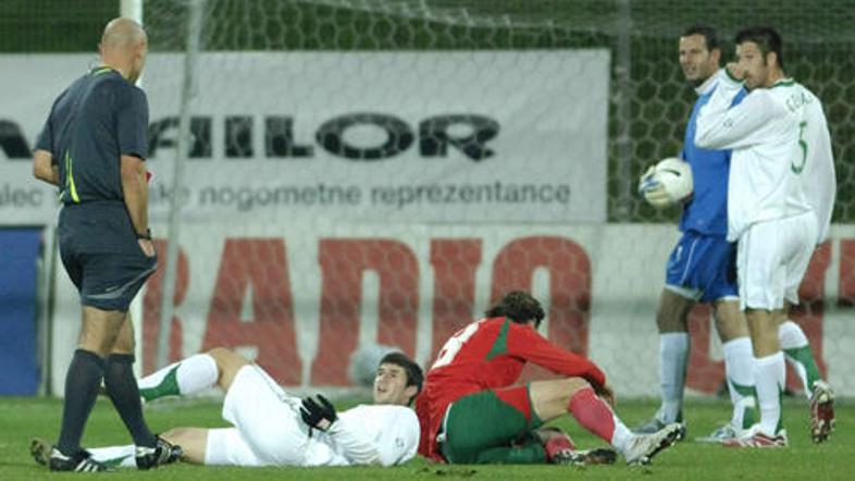 Bojan Jokič je tik pred koncem prvega polčasa zrušil osamljenega Hrista Jovova i