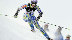 Tina Maze je v Lake Louisu zaostala za pričakovanji. (Foto: Reuters)