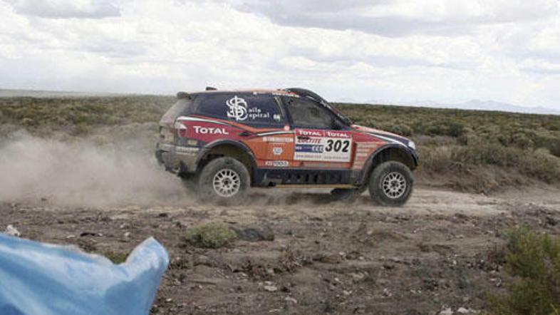 Nasser Al Attiyah je slavil že tretjo zmago na letošnjem reliju Dakar.
