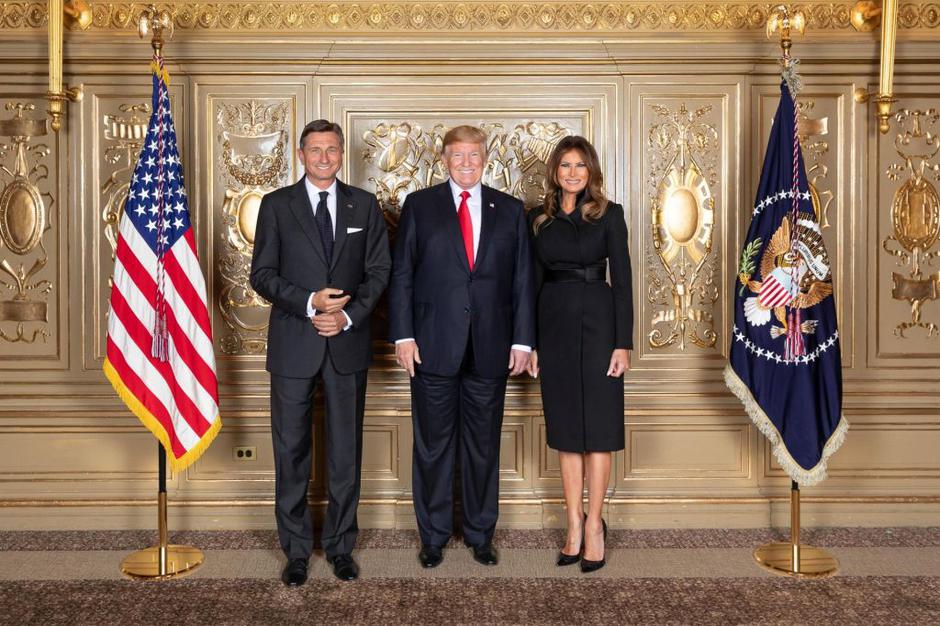 Borut Pahor z Donaldom in Melanio Trump | Avtor: Official White House Photo by Andrea Hanks