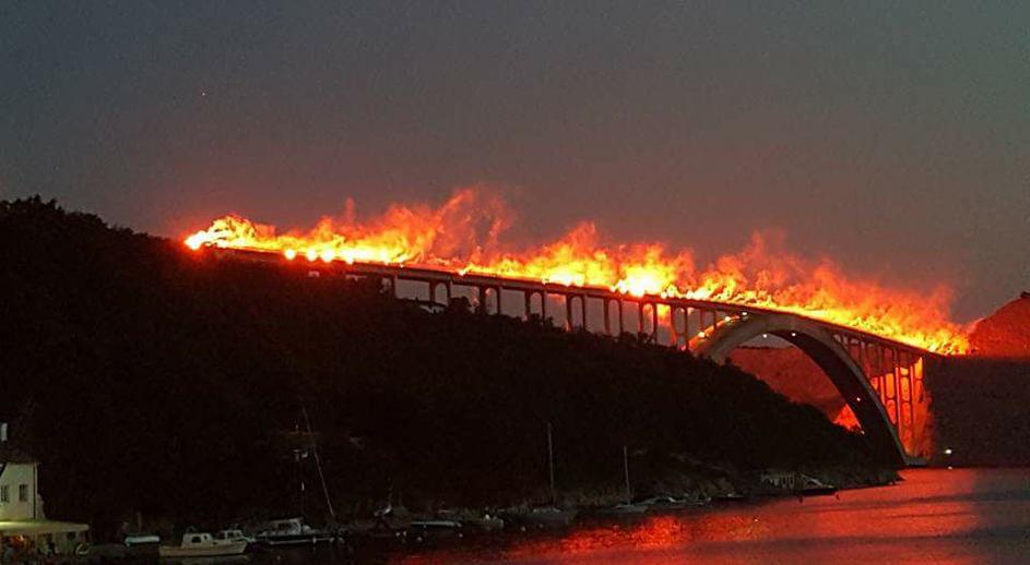 Krčki most most na Krk bakle Armada Rijeka