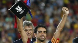 Xavi naslov prvaka pokal trofeja zmaga Barcelona Atletico Madrid superpokal