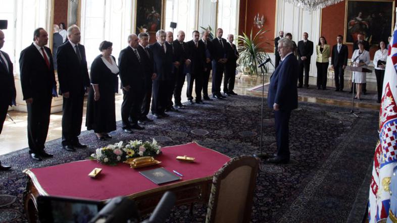 zaprisega, češka vlada