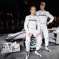 Mercedes 2010 predstavitev Schumacher Rosberg