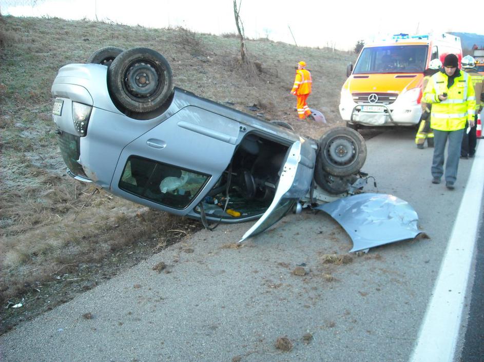 Prometna nesreča AC Šentrupert 