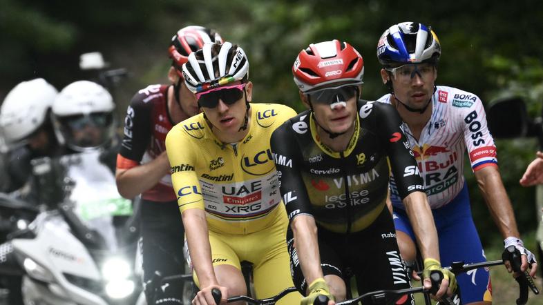 Jonas Vingegaard, Primož Roglič, Tadej Pogačar