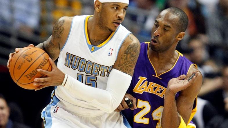 Carmelo Anthony in Kobe Bryant soigralca? Morda se zgodi. (Foto: EPA)