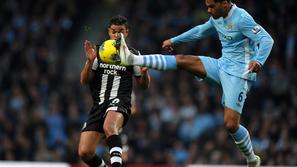 Manchester City Newcastle United Joleon Lescott Hatem Ben Arfa