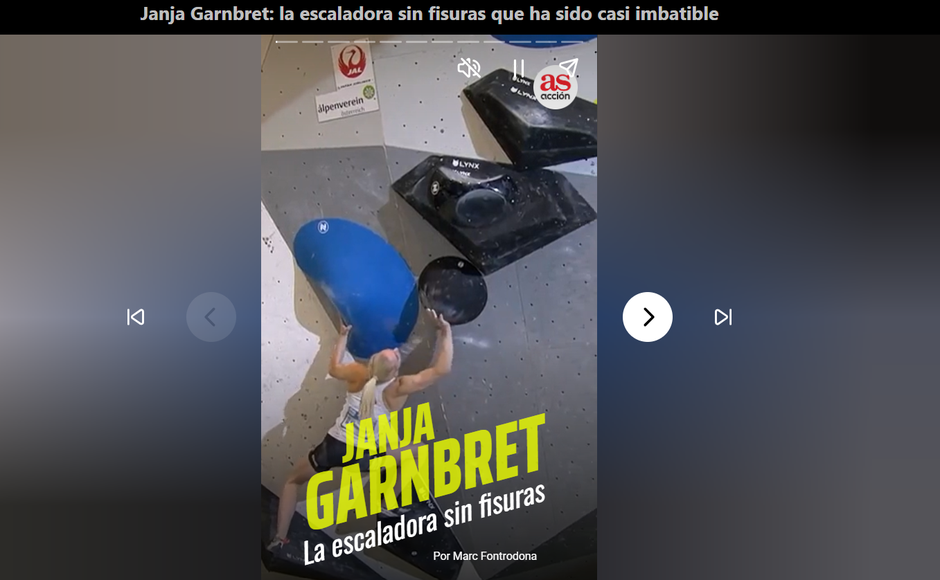 Janja Garnbret - AS | Avtor: Zajem zaslona