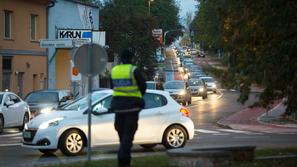 Jutranja prometna konica v Kranju